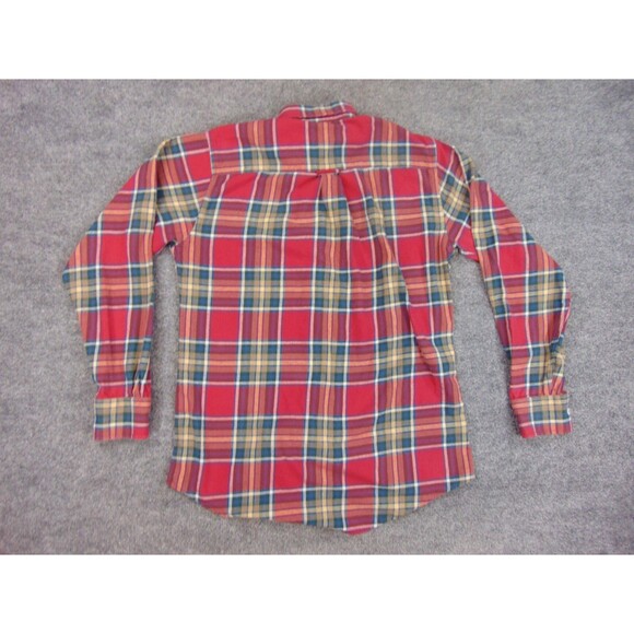 Onward Reserve Flannel Shirt Mens Med Red Green Plaid Camping‎ Outdoors - Picture 3 of 8